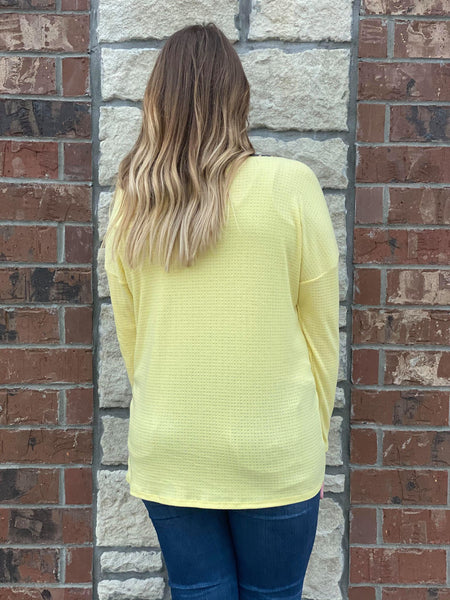 YELLOW LEOPARD ACCENT TOP