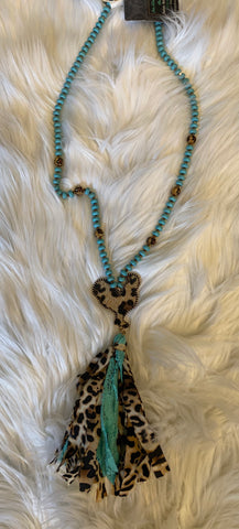 LEOPARD ROOSTER NECKLACE